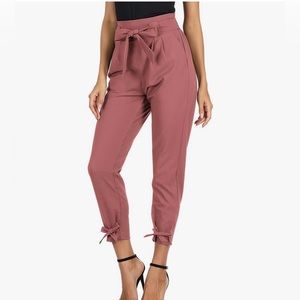 GRACE KARIN Womens Casual High Waist Pencil Pants with Bow-Knot Pockets for Work